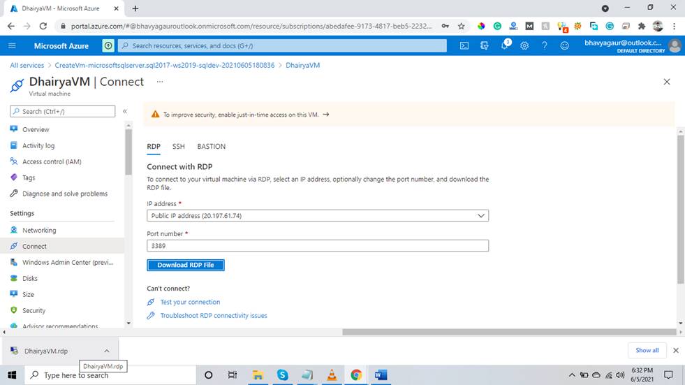 How To Create A SQL Server Instance In The Managed Virtual Machine